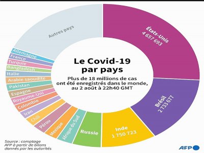 Le Covid-19 par pays - Romain ALLIMANT [AFP]