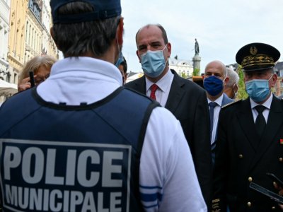 Jean Castex en déplacement à Lille le 3 août 2020 - DENIS CHARLET [AFP]