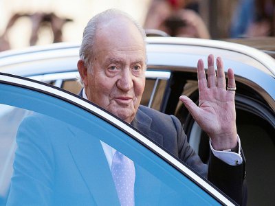 L'ancien roi d'Espagne Juan Carlos le 1er avril 2018 à Palma de Majorque - JAIME REINA [AFP/Archives]