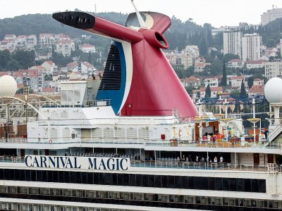 Le paquebot Carnival Magic, à Dubrovnik le 20 mai 2020 - - [AFP]