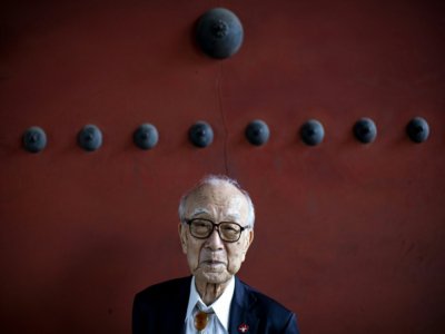 Terumi Tanaka, survivant de la bombe de Nagasaki, le 28 juillet 2020 - Behrouz MEHRI [AFP]