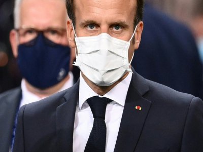Le président Emmanuel Macron le 24 juillet 2020 au Stade de France à Saint-Denis - FRANCK FIFE [AFP/Archives]