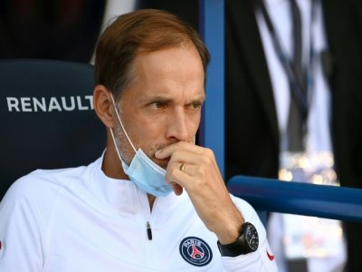 L'entraîneur du PSG Thomas Tuchel lors d'un match amical contre Sochaux, le 5 août 2020 au Parc des Princes - FRANCK FIFE [AFP]