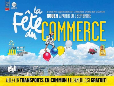 La fête du commerce se tiendra du 9 septembre au 31 octobre à Rouen. - Ville de Rouen