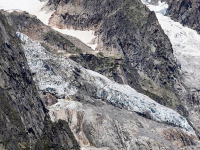 Le glacier de Planpincieux à Courmayeur, le 6 août 2020 au Val Ferret, en Italie - MARCO BERTORELLO [AFP]