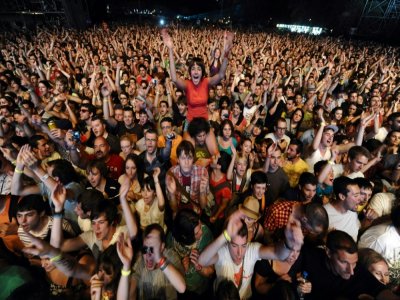 Foule qui assiste au festival de musique Exit près de Novi Sad (Serbie), le 7 juillet 2011 - Andrej ISAKOVIC [AFP/Archives]
