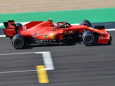 Le Monégasque Charles Leclerc lors du GP des 70 ans de la F1, à Silverstone, le 9 août 2020 - Ben STANSALL [POOL/AFP]
