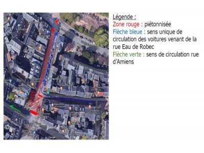 Le nouveau plan de circulation. - Ville de Rouen