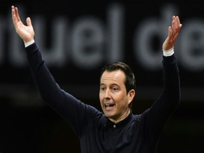 L'entraîneur de Rennes, Julien Stéphan, à l'issue du match de Ligue 1 à domicile face à Nîmes, le 23 février 2020 - Jean-Francois MONIER [AFP/Archives]