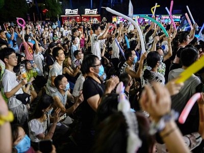 Festival de musique à Wuhan, dans la province chinoise du Hubei, le 4 août 2020 - Hector RETAMAL [AFP]