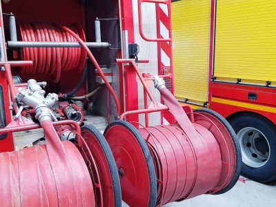 Une maison détruite par le feu à Madré.