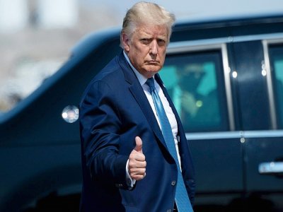 Donald Trump a multiplié les déplacements pendant les quatre jours de la convention d'investiture démocrate - Brendan Smialowski [AFP]