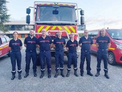 Des pompiers de l'Orne sont partis ce vendredi 21 août en renfort dans l'Aude. - Codis 61