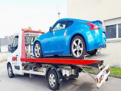 La voiture est désormais en fourrière. - Gendarmerie de la Manche