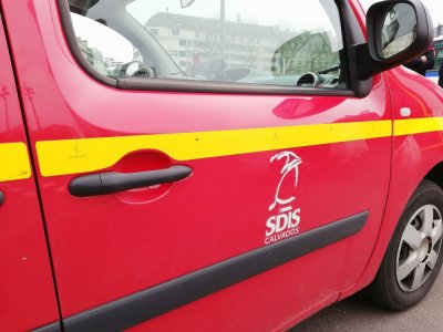 Les pompiers sont intervenus pour un accident à Hermanville-sur-Mer. Quatre personnes ont été transportées au CHU de Caen. - Léa Quinio