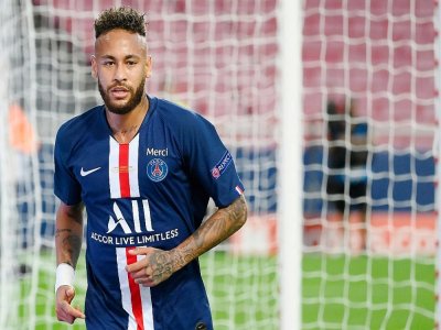 Neymar, le 23 août 2020 à Lisbonne, lors de la finale de la Ligue des champions entre le PSG et le Bayern Munich - LLUIS GENE [POOL/AFP/Archives]
