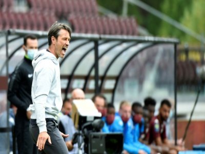 Le joie de l'entraîneur de l'AS Monaco Niko Kovac durant le match remporté par son équipe à Metz, le 30 août 2020 - JEAN-CHRISTOPHE VERHAEGEN [AFP]