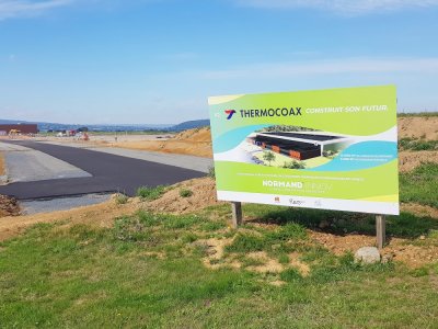 Le futur site de l'industriel Thermocoax, sur le site de Normand'Innov à Caligny.