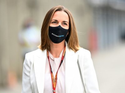 Claire Williams le 16 juillet 2020 lors du Grand Prix de Hongrie, à Budapest - JOE KLAMAR [AFP/Archives]