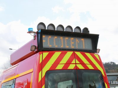 Une dizaine de pompiers a été déployée sur place après l'accident survenu à Lanquetot ce jeudi 3 septembre.