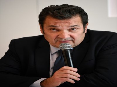 Le directeur général exécutif de la Ligue de football professionnel (LFP), Didier Quillot, en conférence de presse à Paris, le 10 mars 2020 - FRANCK FIFE [AFP/Archives]