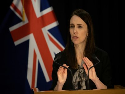 La Première ministre néo-zélandaise Jacinda Ardern lors d'une conférence de presse consacrée au Covid-19, le 12 août 2020 - Marty MELVILLE [AFP/Archives]