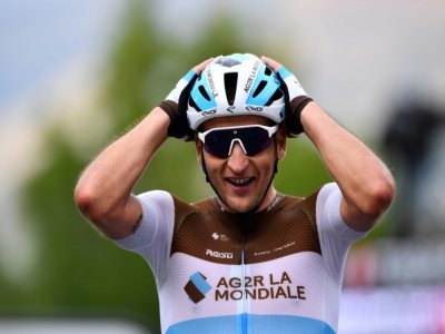 Le Français Nans Peters vainqueur de la 8e étape du Tour de France, entre Cazères-sur-Garonne et Loudenvielle, le 5 septembre 2020 - Stuart Franklin [POOL/AFP]