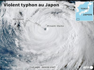 Violent typhon au Japon - [AFP]