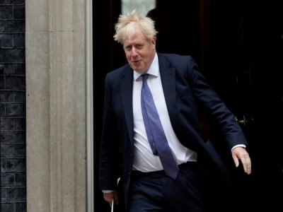 Boris Johnson quitte le 10 Downing Street, le 8 septembre 2020 à Londres - Niklas HALLE'N [AFP]