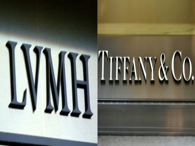 Photo montage des marques LVMH et Tiffany créée le 28 octobre 2019 - Martin BUREAU, Vincenzo PINTO [AFP/Archives]