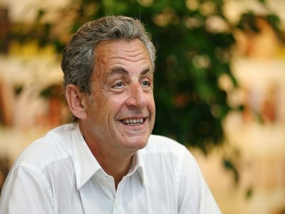 Nicolas Sarkozy présente en juillet 2020 son livre "Le Temps des Tempêtes" à Ajaccio - Pascal POCHARD-CASABIANCA [AFP/Archives]