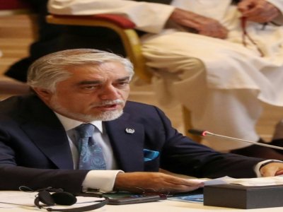 Abdullah Abdullah, le négociateur du gouvernement afghan, à Doha le 12 septembre 2020 - KARIM JAAFAR [AFP]