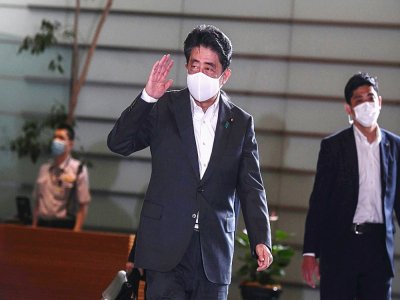 Le Premier ministre japonais Shinzo Abe, le 31 août 2020 à Tokyo - CHARLY TRIBALLEAU [AFP/Archives]