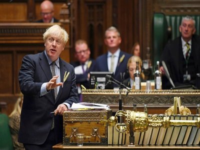 Le Premier ministre britannique Boris Johnson devant la Chambre des Communes, le 9 septembre 2020 - JESSICA TAYLOR [UK PARLIAMENT/AFP/Archives]