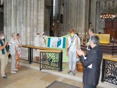 La plaque inaugurale a été dévoilée samedi 12 septembre par les premiers élèves de l'Institut normand de sciences religieuses à Rouen. - Christian Pedron