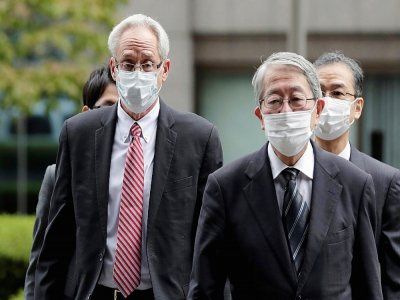 Greg Kelly, ancien directeur de Nissan Motor Co., à son arrivée à l'ouverture de son procés à Tokyo, au Japon, le 15 septembre 2020 - Kiyoshi Ota [POOL/AFP]