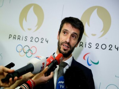 Le patron du comité d'organisation des Jeux de Paris-2024, Tony Estanguet, lors d'un point presse à Paris, le 12 décembre 2019 - Thomas SAMSON [AFP/Archives]