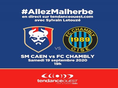 Suivez en direct, ce samedi 19 septembre dès 19h, le match entre le SM Caen et Chambly.
