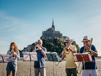 Chaque année, le Mont Saint-Michel sert de cadre majestueux au festival Via Aeterna. Ce ne sera pas le cas en 2020. Le festival est reporté. - Jean-Matthieu GAUTIER/CIRIC