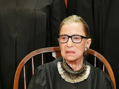 Ruth Bader Ginsburg à la Cour suprême le 30 novembre 2018. - MANDEL NGAN [AFP/Archives]