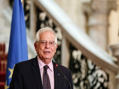 Le chef de la diplomatie européenne Josep Borrell, au Caire, le 3 septembre 2020 - Mohamed el-Shahed [AFP/Archives]