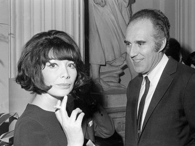 Juliette Greco et Michel Piccoli à Paris le 3 mars 1967 - STAFF [AFP/Archives]