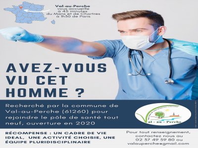 Val-au-Perche recherche un médecin libéral et espère attirer l'attention avec une campagne de communication "décalée".
