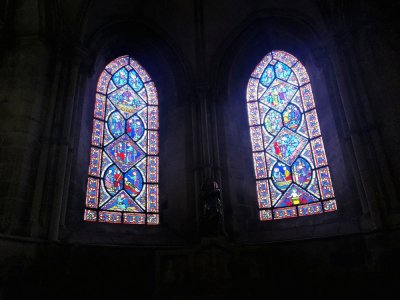 Les vitraux de l'abbatiale Saint-Etienne de Caen n'avaient pas été nettoyés depuis plus de 70 ans.