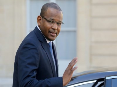 L'ancien Premier ministre malien Boubou Cissé à l'issue d'une rencontre à l'Elysée avec Emmanuel Macron, le 10 septembre 2019 à Paris - Ludovic MARIN [AFP/Archives]