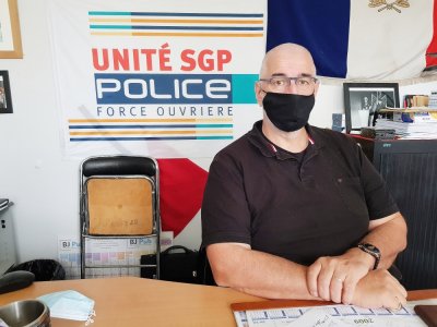 Frédéric Desguerre, secrétaire national délégué zone ouest pour Unité SGP police FO.