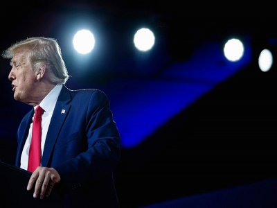 Le président américain Donald Trump s'exprime depuis Atlanta (Géorgie), le 25 septembre 2020 - Brendan Smialowski [AFP]