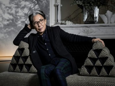 Le styliste japonais Kenzo à Paris, le 9 janvier 2019 - JOEL SAGET [AFP/Archives]