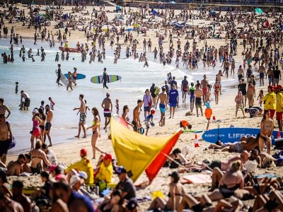 La plage de Bondi Beach à Sydney (Australie) le 5 octobre 2020 - DAVID GRAY [AFP]