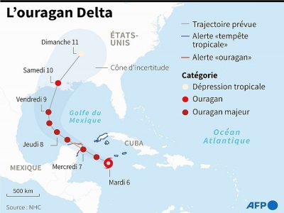 L'ouragan Delta - Nicolas RAMALLO [AFP]